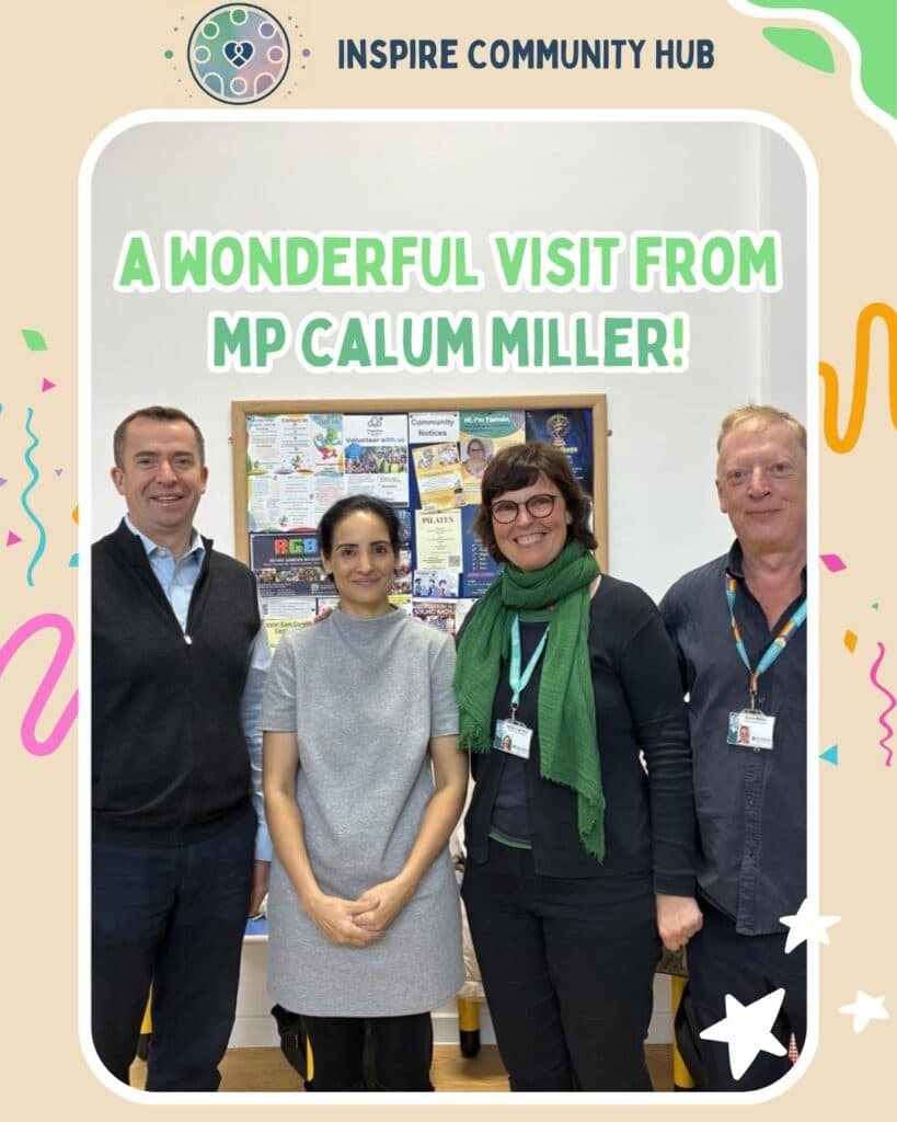 Local MP Calum Miller visits Inspire!